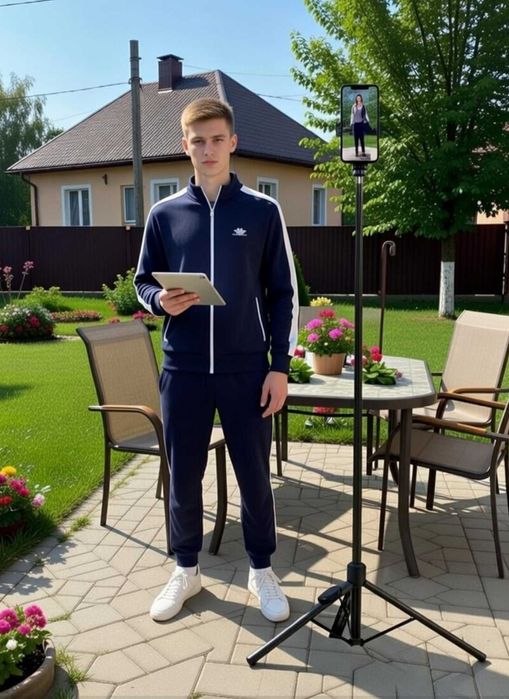 Штатив трипод для телефону з Bluetooth пультом 1,7м