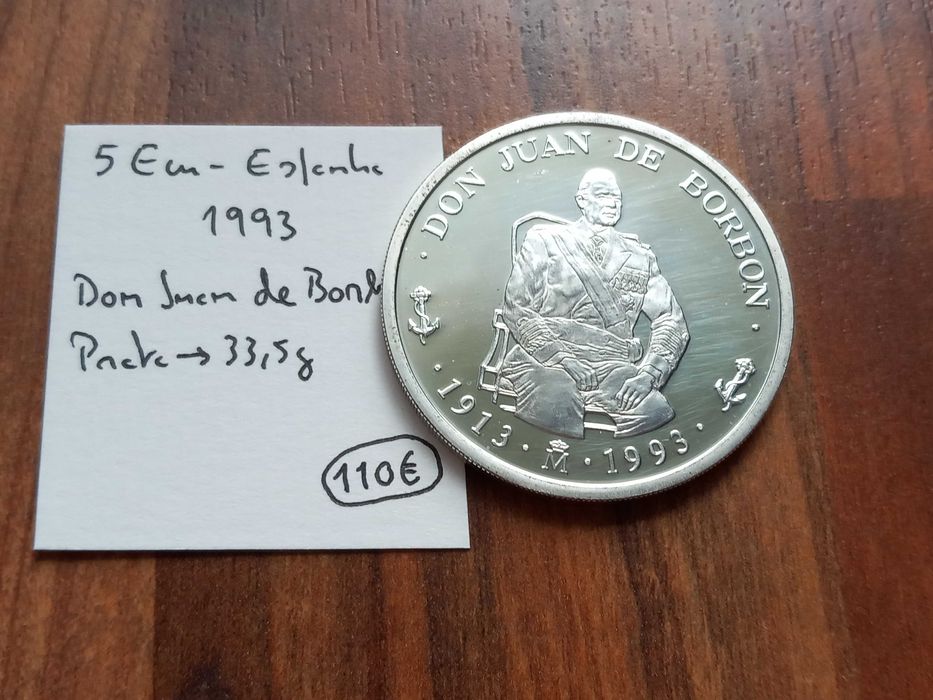 Moeda 5 Ecu Espanha 1993