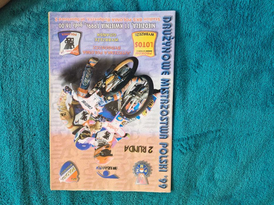 Żużel program zapisany Polonia Bydgoszcz Wybrzeże Gdańsk 11.04.1999