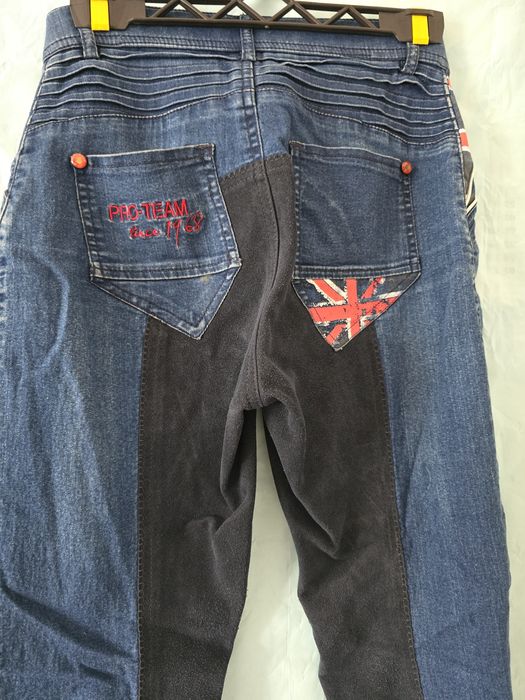 Bryczesy młodzieżowe HKM PRO TEAM r. 170 jeans