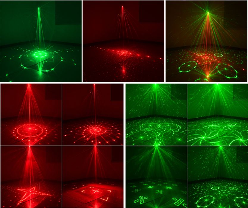 Красочный лазерный проектор (лазерных лучей)