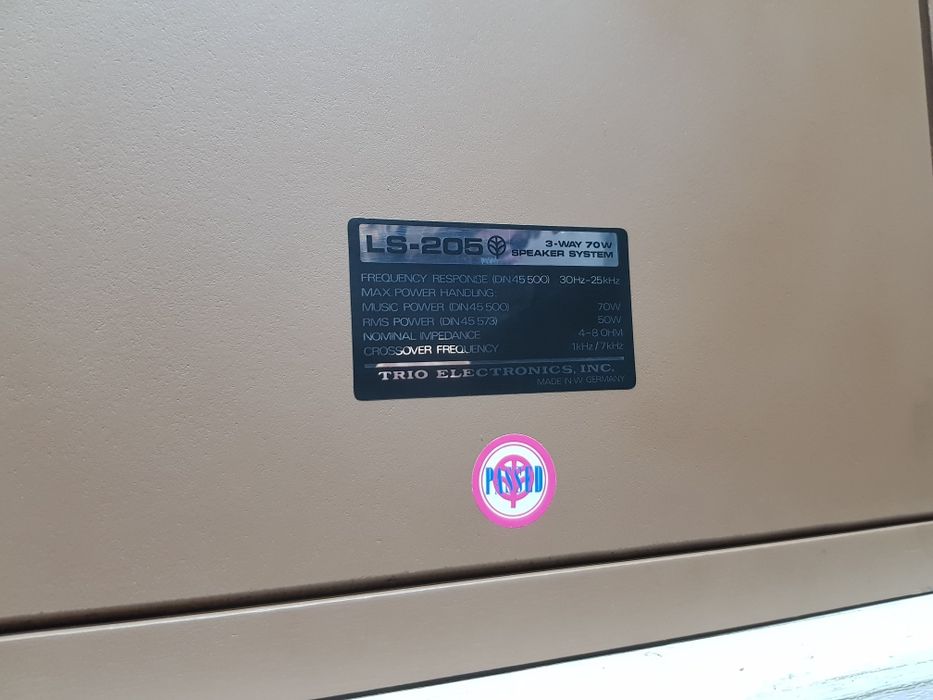 Акустика KENWOOD LS-205,потужність 50/70 Вт, б/у з Німеччини