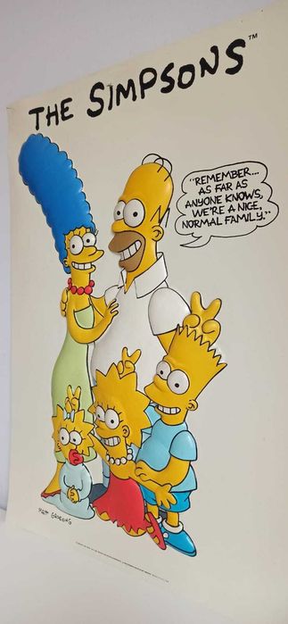 Poster dos Simpsons com relevo