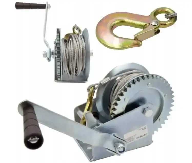 Барабанна лебідка Falon-Tech (545кг 10м трос 4,5мм) барабанная лебедка