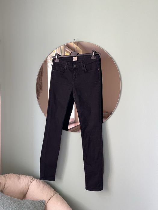 Lee czarne długie spodnie jeansy skinny rurki Scarlett W29 L31 M