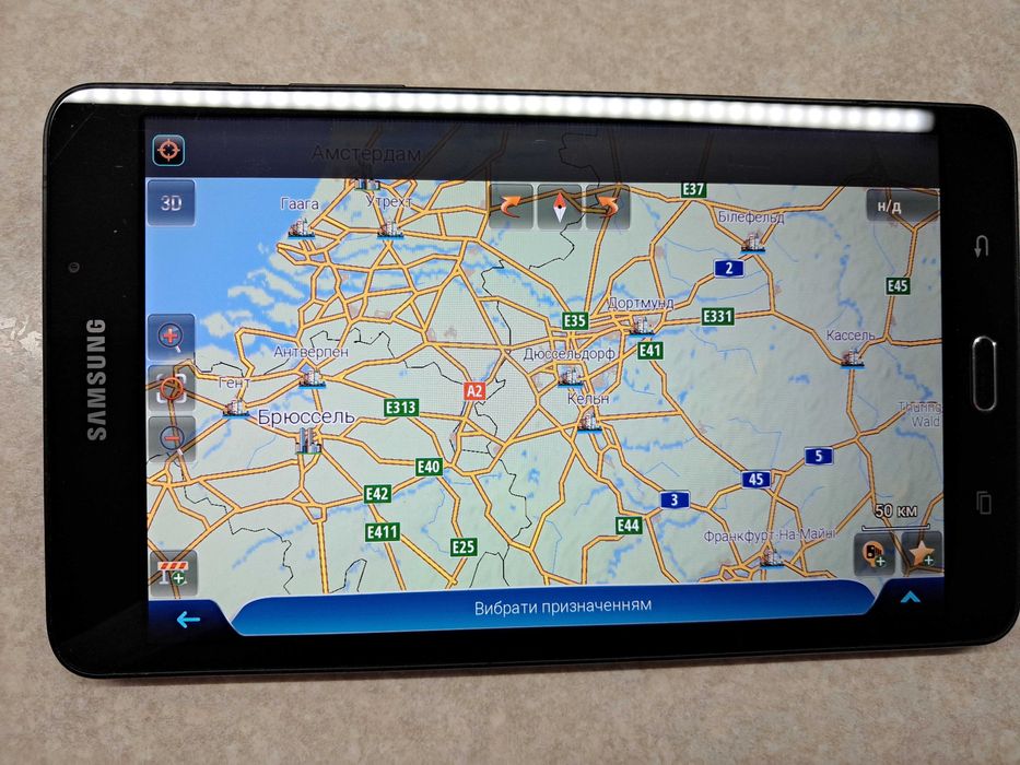 Грузовий GPS навігатор Samsung 7". Карти 2026р!