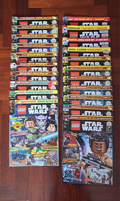 69 Revistas Lego várias coleções, Marvel, Ninjago, Star Wars ...