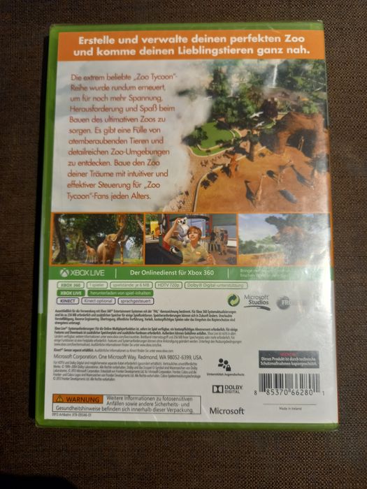 Gra Zoo Tycoon na xbox 360 Nowa w folii !!!