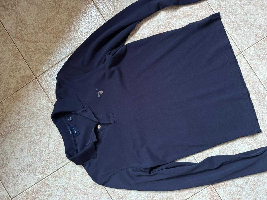 Polo gant azul escuro