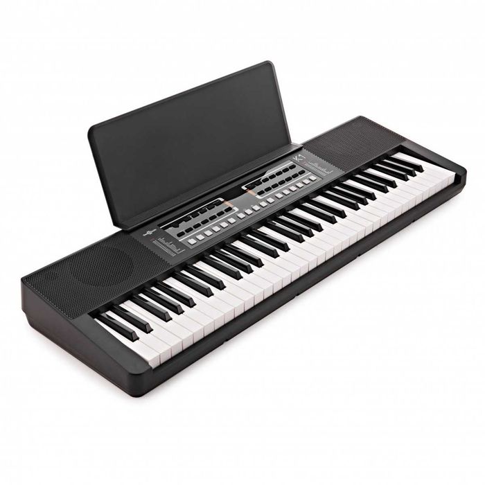 Teclado K1 de 61 Teclas com Pack Completo (fone, cadeira e suporte) da Gear4music (muito pouco usado)