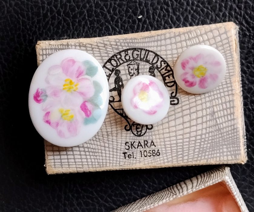 Kolekcjonerskie Guziki  1917rok. Porcelana