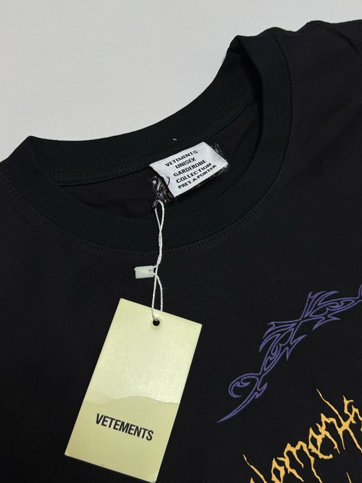 Футболка Vetements Vital Existence M L black metal