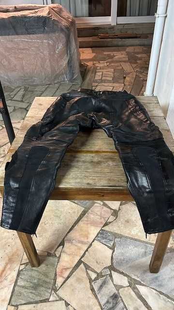Calças de cabedal Motard Frank Thomas (T-54)