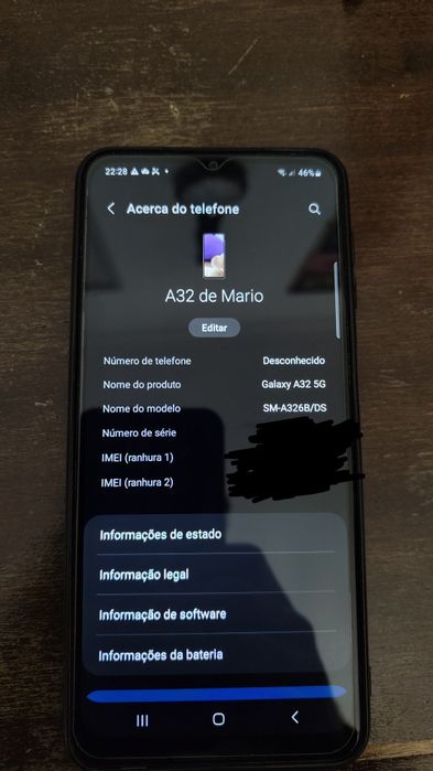 Samsung A32 128GB memória