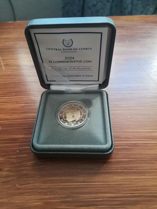 Chipre 2024 - Moeda 2€ em estojo certificado