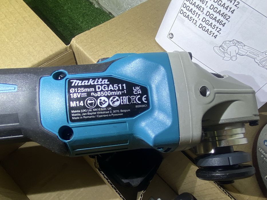 Акумуляторна кутова шліфмашина Makita DGA511Z, без акб