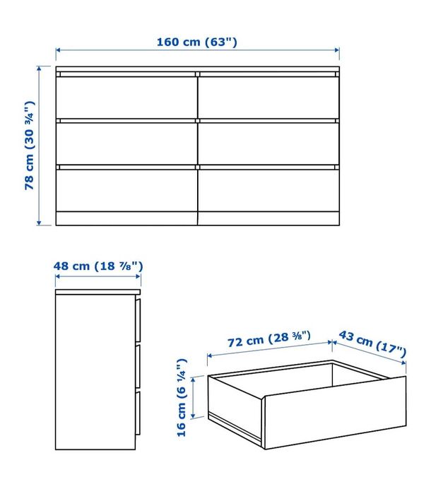 Móvel cómoda 6 gavetas - VALOR NEGOCIÁVEL
