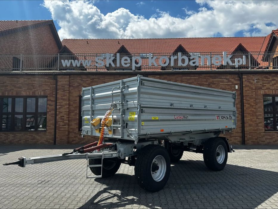 Cynkomet T-104/6 10 ton  Przyczepa burtowa CYNKOMET T-104/6 10 ton