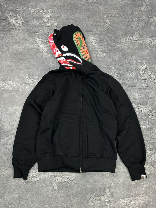 Кофта Bape Double Shark Hoodie