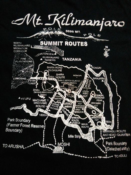 Кіліманджаро Килиманджаро альпинизм футболка вінтажна коллекційна