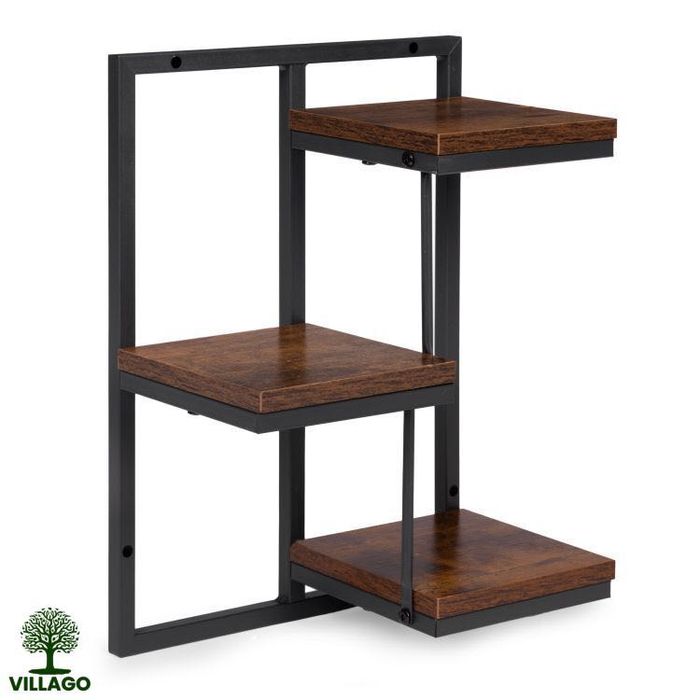 Nowy Kwietnik ścienny Villago® wiszący loft 3 poziomy półka na kwiaty