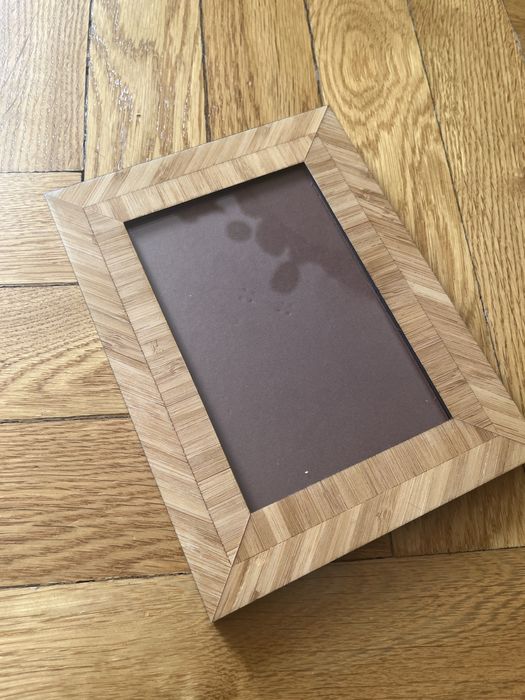 Natalini włoska ramka na zdjęcie inkrustowane drewno szkło 10x15