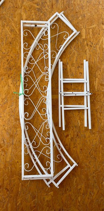 Весільна (святкова)  арка плоска біла металева