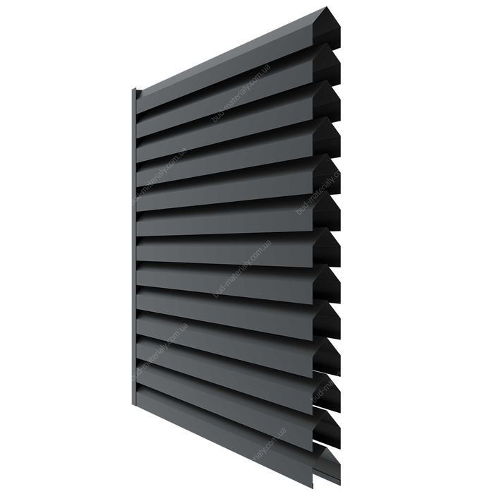 Паркан жалюзі. Огорожі металеві. Ворота.