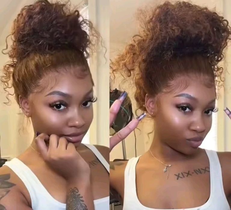 Peruka Nowa brazowa 18 cali 180%