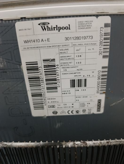 Zamrażarka  Whirlpool