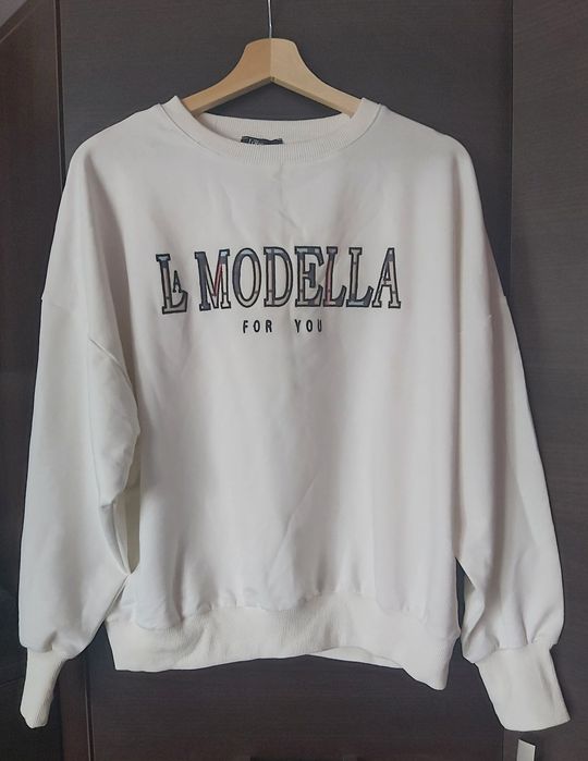 Bluza damska oversize wyszywany napis The Fancy Nowa