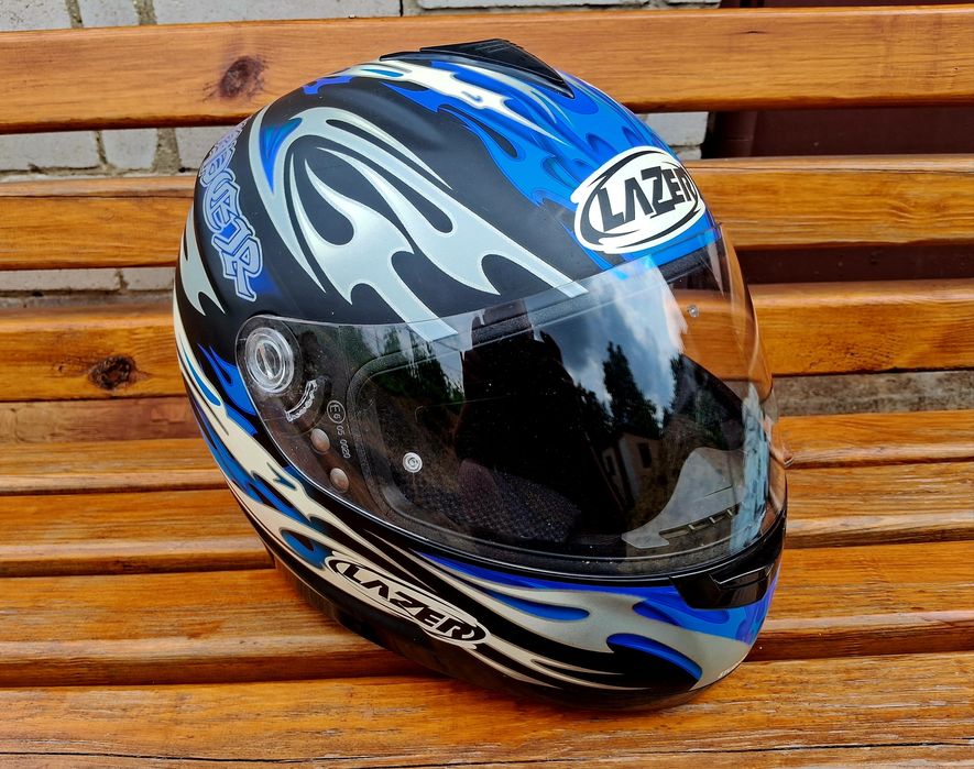 Мотошолом LAZER Vertigo Viper Black-Blue  розмір М