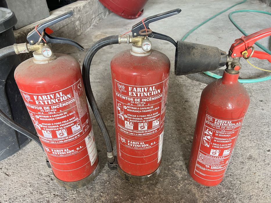 vendo 3 extintores  usados