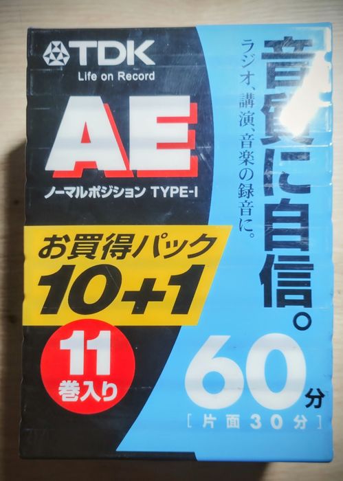 11 аудио кассет TDK AE 60 минут
