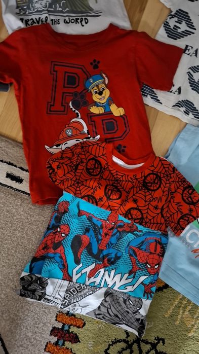 7 koszulek 110 dla chlopca