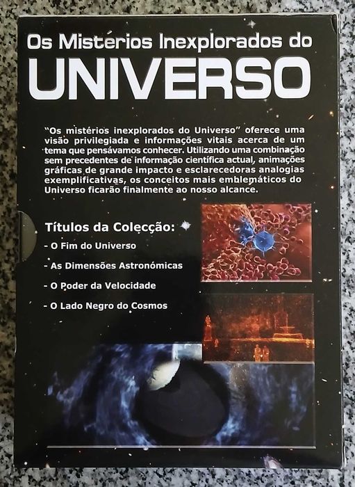 Os Mistérios Inexplorados Do Universo - 4 DVDs - Muito Bom Estado