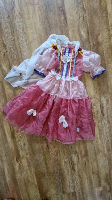 Strój kostium przebranie Dworzanka, Pani Dworu, Z peleryną na Karnawał