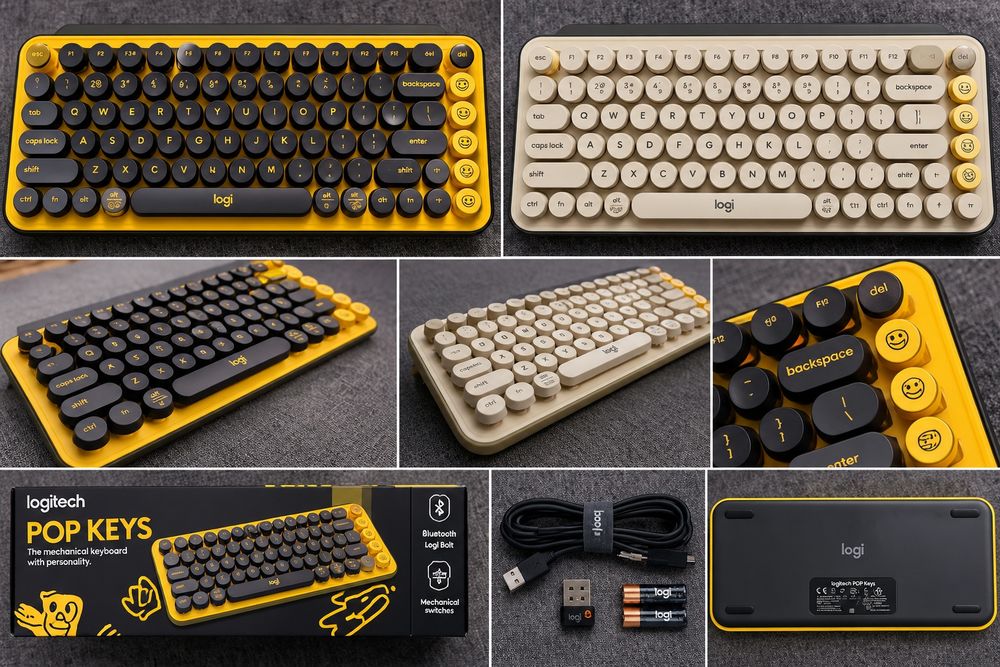 Механічна бездротова клавіатура Logitech POP Keys — 2 кольори