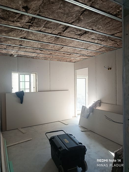 Pladur- teto falso - isolamento acústico - isolamento térmico- paredes  divisórias - forras - revestimentos - remodelação - construção -