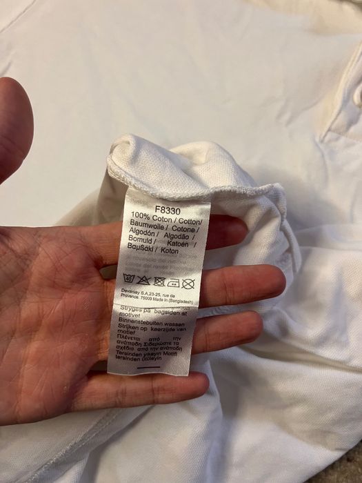 Біле Поло Lacoste XL