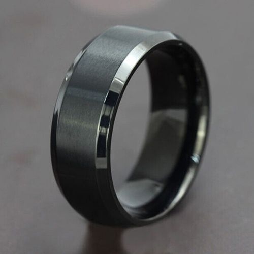 Pierścień pierścionek stal tytan unisex r. 11 i 12