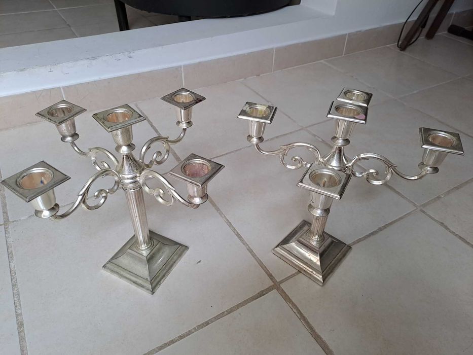 Grandes candelabros de 5 velas!