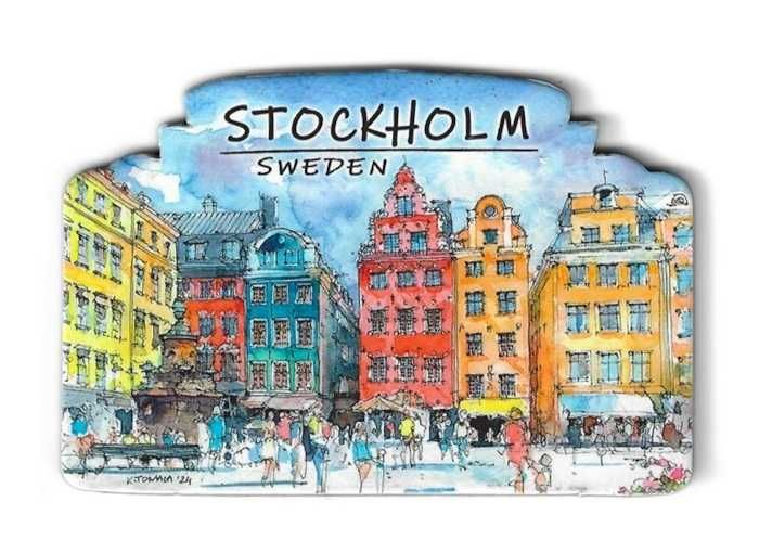 STOCKHOLM SZWECJA magnes na lodówkę cz813