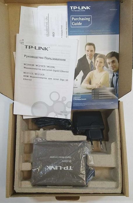 Медіаконвертер TP-Link MC200CM Gigabit Ethernet Media Converter