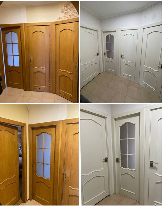 Реставрация деревянных дверей,окон и балконов.Покраска фасадов.