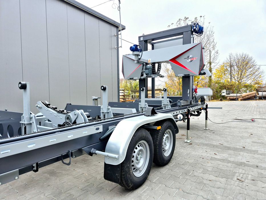 mobilny trak taśmowy TTP-600 Premium koła 600mm profesjonalny TRAK-MET