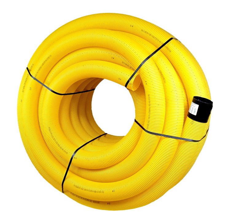 RURA DRENARSKA PVC FI 100 BEZ OTWORÓW 25M pełna rura drenażowa 25 MB