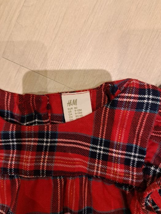 Sukienka w kratkę 80