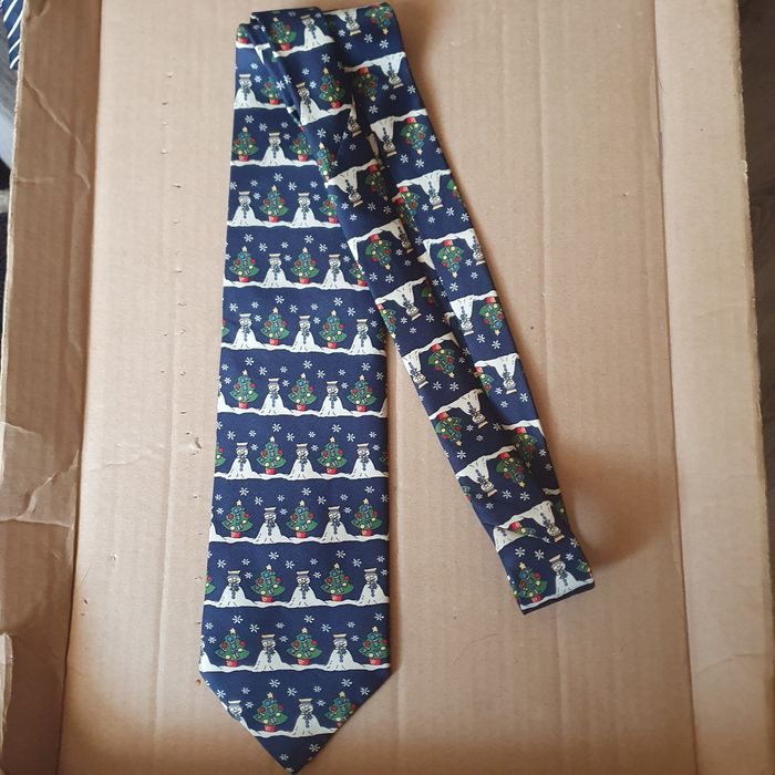 Krawat świąteczny, jedwab(k-9)