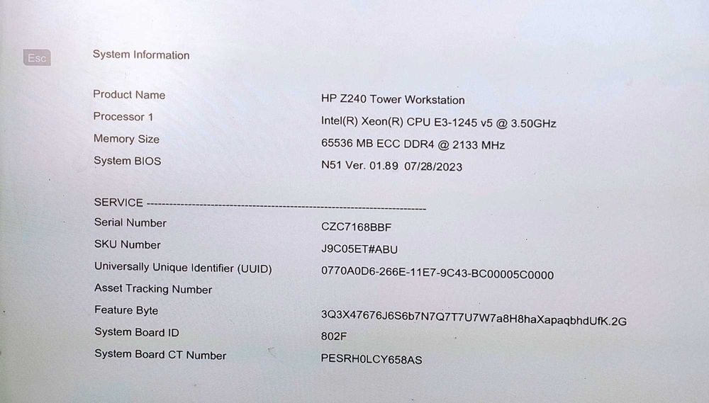 HP Z240 LGA1151 (Xeon E3-1245v5\ DDR4 64Gb\Nvidia Quadro M4000(8GB)